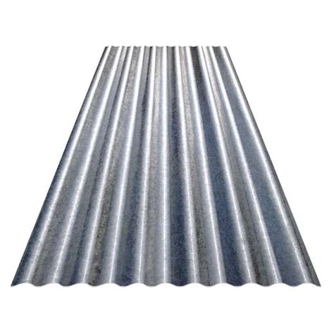 Gibraltar Building Products 8 ft. Corrugated Galvanized Steel 31-Gauge ...