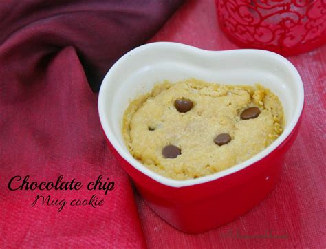 Chocolate chip mug cookie ~1 Minute Microwave cookie - Ashees CookBook ...