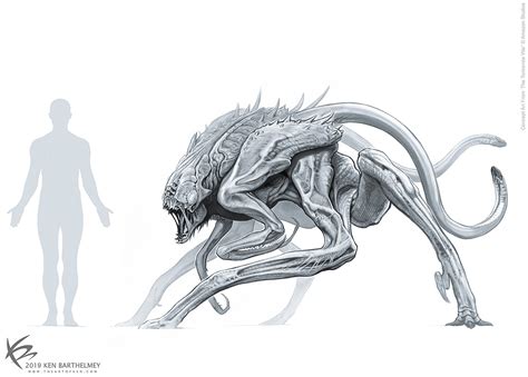 The Tomorrow War: Unused White Spike alien designs unveiled by Ken ...