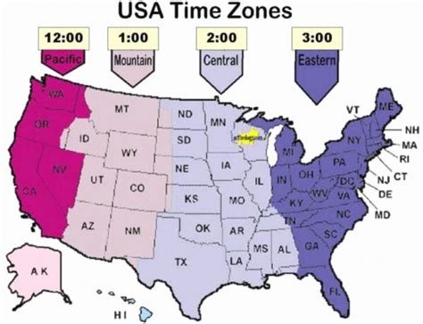 Printable Map Of Usa Time Zones Printable US Maps | Printable Map Of USA