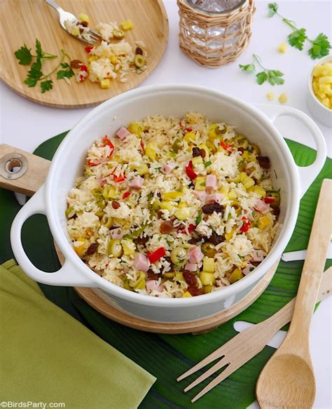 Tropical Savory Rice Recipe - Party Ideas | Party Printables Blog