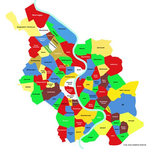 Köln Karte Stadtteile - Deutschlandkarte 2023