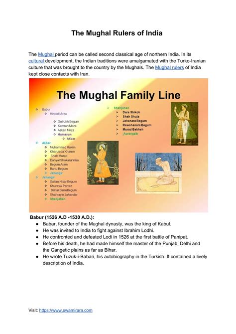 Mughal Family Tree