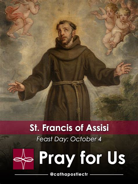 St. Francis of Assisi — Catholic Apostolate Center Feast Days