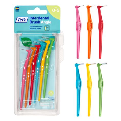 Buy TEPE Interdental Brush Angle, Angled Dental Brush for Teeth ...