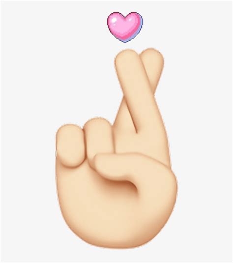 Download Hand Emoji Pink Finger Heart Emojis - Emoji | Transparent PNG ...