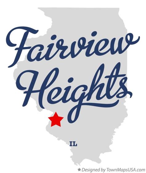 Map of Fairview Heights, IL, Illinois