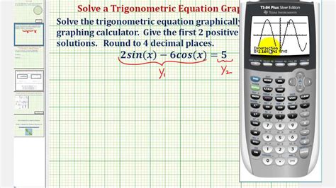 Ex: Solve a Trigonometric Equation Using a Graphing Calculator - YouTube