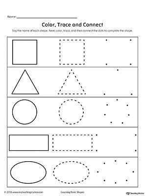 Pre K Shapes Worksheet