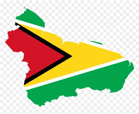 Guyana Flag Png - Guyana Flag Map, Transparent Png - vhv