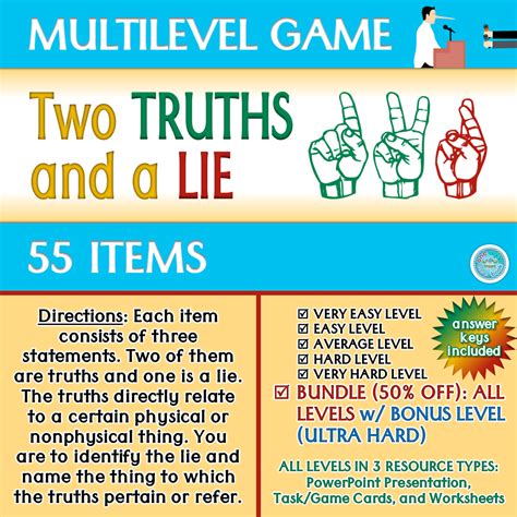 2 Truths And A Lie Game Ideas For 2025 - Gift Ideas for Men Who Have ...