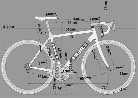 Frame geometry for a road bike. For any cyclist interested in the #bike ...