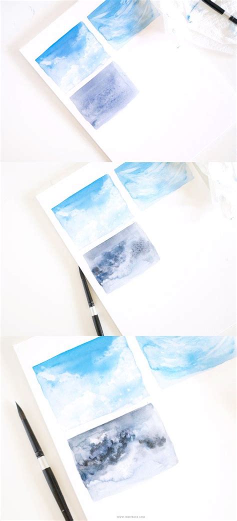 WATERCOLOR SKY TUTORIAL-Inkstruck Studio | Watercolor sky, Watercolor ...