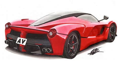 Ferrari Car Drawing at PaintingValley.com | Explore collection of ...