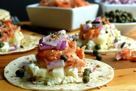 Smoked Salmon Brunch Taco Bar