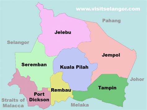 Map of Negeri Sembilan State – Visit Selangor