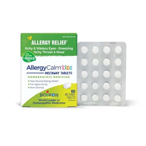 Boiron Allergycalm Kids Homeopathic Medicine For Allergy Relief - 60 ...