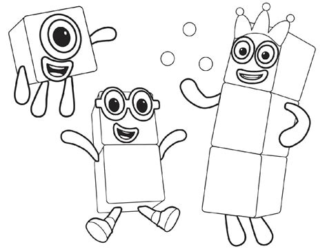 Numberblocks 3 Coloring Page - Free Printable Coloring Pages for Kids