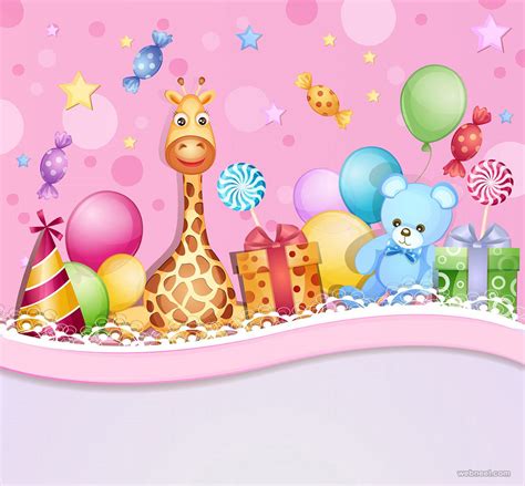 Kids Birthday Greetings Card Design 18