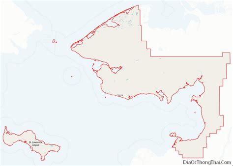 Map of Nome Census Area, Alaska - Thong Thai Real