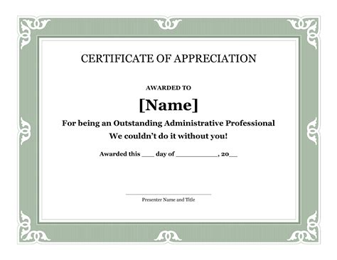 30 Free Certificate of Appreciation Templates and Letters