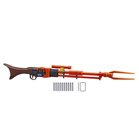 NERF Star Wars Amban Phase-Pulse Blaster, The Mandalorian, Scope, 10 ...