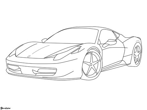 Ferrari 458 Drawing at GetDrawings | Free download