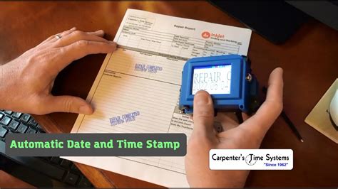 Automatic Date and Time Stamp - Electronic Time Stamp - YouTube