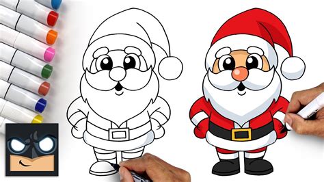 How To Draw Santa Claus - YouTube