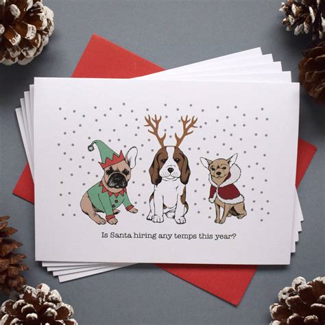 Dog Collection Christmas Card Pack By Highland Jungle