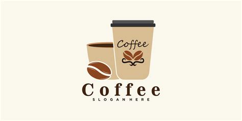 Coffee icon logo design inspiration for cafe or restaurant with ...