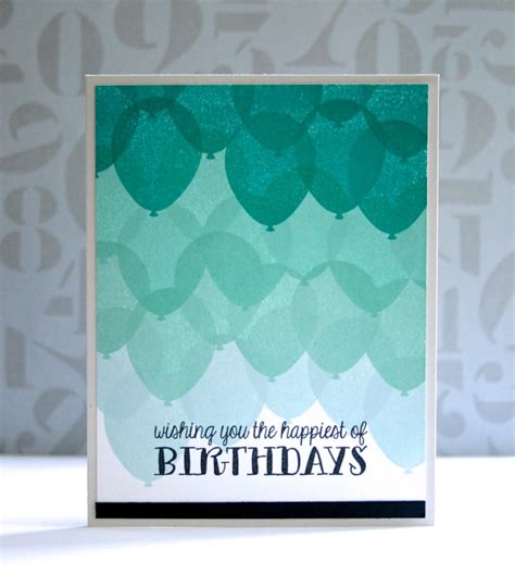 Birthday Balloons | Handmade birthday cards, Simple cards, Birthday cards