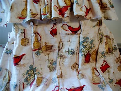 Vintage 1960s Kitchen Curtains and Valances | Etsy