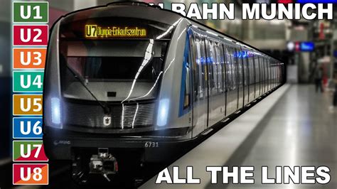 🇩🇪 All the Lines - Munich U-Bahn / Munich Metro - U-Bahn München - Alle ...