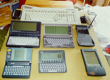 Palmtop Computer notes and models from 1990-2000