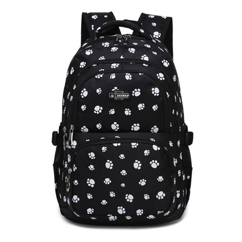 Buy Dog Pawprint Cat Fingerprint Backpack for Elementary or Middle ...