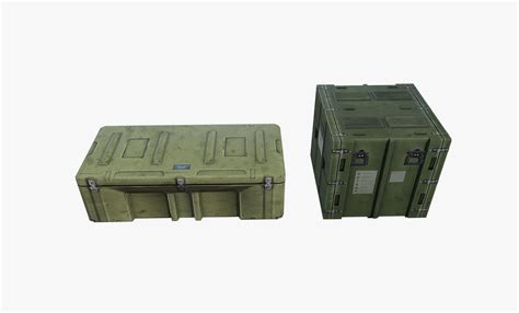 3D asset low-poly Military Box | CGTrader