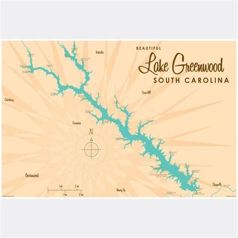 Lake Greenwood South Carolina, Paper Print | Greenwood south carolina ...