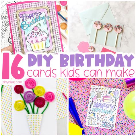 16 DIY Birthday Cards Kids Can Make for Their Friends