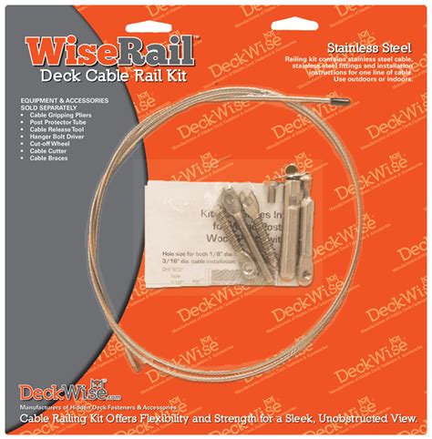 WiseRail® Deck Cable Railing Kits | Stainless Steel Deck Cable Railing