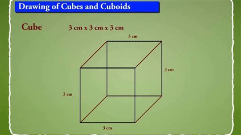 Drawing of Cubes and Cuboids - YouTube