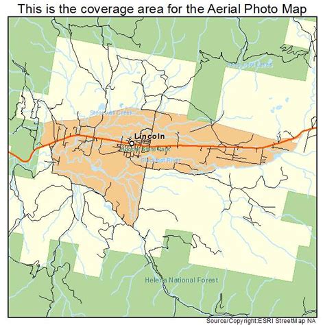 Aerial Photography Map of Lincoln, MT Montana