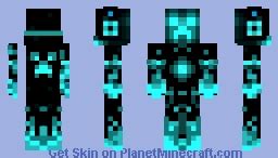 blue creeper Minecraft Skin