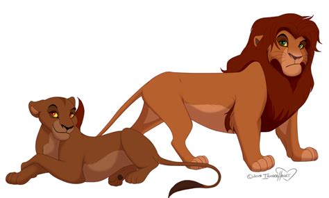 Kiara and Kovu's Cubs (My Version) | Lion king art, Kiara and kovu ...