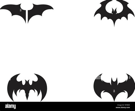 Bat wing black symbol logo Stock Vector Image & Art - Alamy