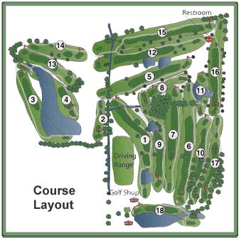 Course Layout - Country Oaks Golf Club