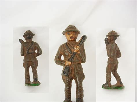 Antique Military WWI Toy Soldier Metal Gun Collectors Birthday