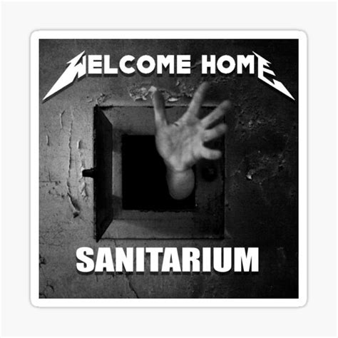 "Welcome home \ Metallica" Sticker for Sale by aazz | Redbubble