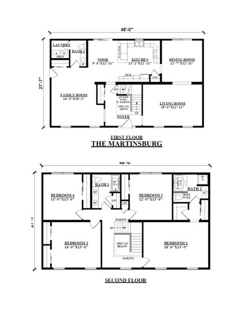 Two Story Modular Floor Plans | Kintner Modular Homes, Inc.