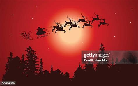 Santa Sleigh Drawing Photos and Premium High Res Pictures - Getty Images